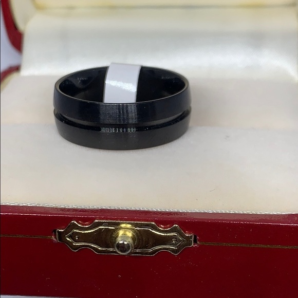 Other - Men’s Black Wedding Band Sz. 10 NWT